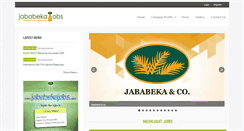 Desktop Screenshot of jababekajobs.com
