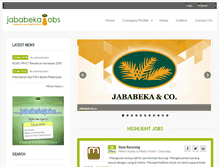 Tablet Screenshot of jababekajobs.com